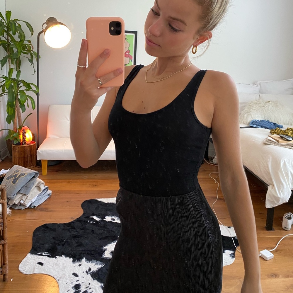 Black tank body suit